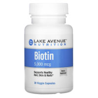 Lake Avenue Nutrition, биотин, 5000 мкг