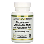 California Gold Nutrition, глюкозамин, хондроитин и МСМ с гиалуроновой кислотой