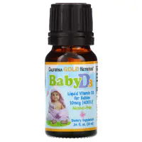 California Gold Nutrition, Витамин D3 в каплях для детей, 400 МЕ