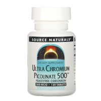 Source Naturals, Ультра пиколинат хрома 500