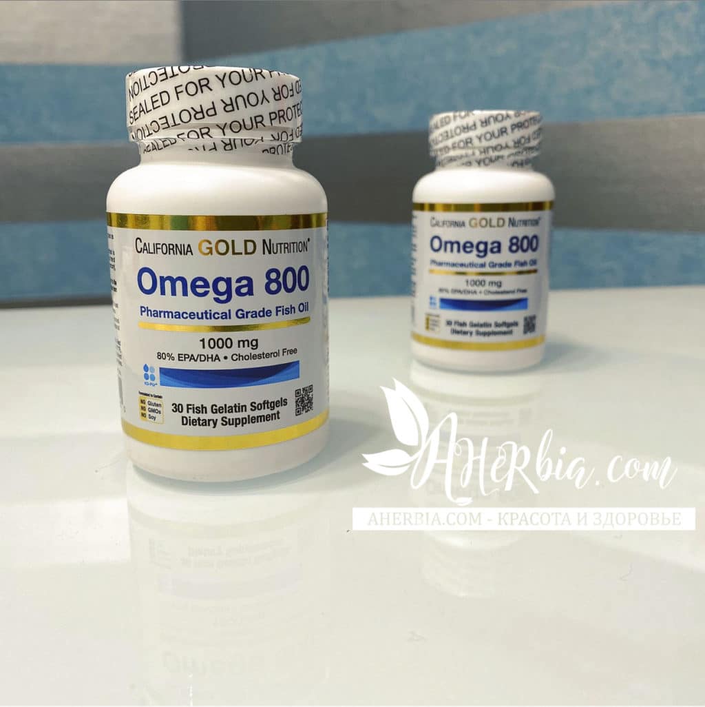 California Gold Nutrition, OMEGA-800 - Ахёрбия
