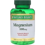 nature s bounty magnesium 500 mg 200 coated tablets