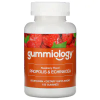 Gummiology, прополис с эхинацеей для взрослых в жевательных таблетках