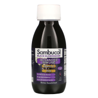 Sambucol, Сироп из черной бузины, витамин С, цинк