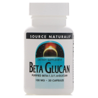 Source Naturals, Бета-глюкан (Beta Glucan), 100 мг