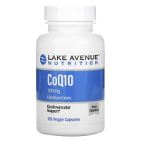 Lake Avenue Nutrition, коэнзим Q10, класса USP, 100 мг
